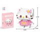 thumbnail image 3 of Sanrio-minifiguras de acción de Hello Kitty para niños, bloques de construcción, juguetes Kuromi, juguetes de montaje, regalos de cumpleaños, 3 of 4