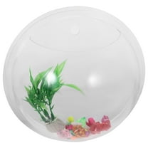 ELAYARD Transparent Acrylic Wall Mounted Fish Tank Hanging Fish Bowl for Home Decoration
