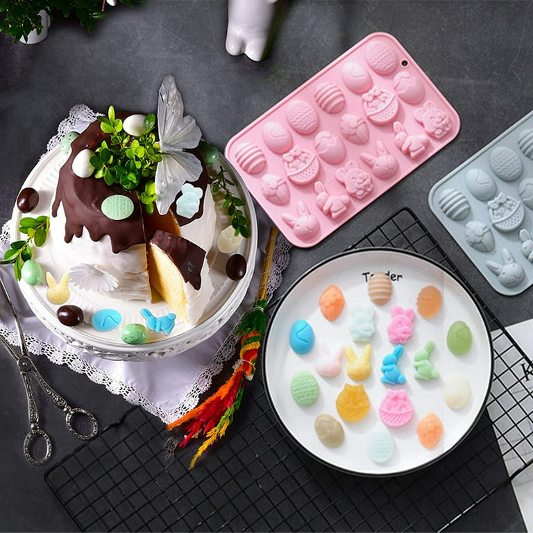 2PCS Flower Silicone Molds, Chocolate Molds, Candy Molds, Wax Melt Molds,  Butter Mold, Food Grade No-Stick Silicone Molds for Baking, Home Baking.