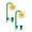 A, variant on 360° Rotating Crazy Daisy Sprinkler with Hose Adapter, Sunflower Dancing Flower Sprinkler for Yard Lawn Garden Irrigation, Outdoor Water Play Sprinkler for Kids Pets Family Backyard Summer Fun 1PC