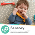 thumbnail image 3 of Nuby Sensory Silicone Baby Tube Teethers, Elephant and Giraffe, 2 pack, 3 of 16
