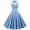 Light Blue, variant on Vintage Halter Dresses for Women Backless Slip Dress Fashion 2025 Casual Sexy Lace-up Collar Big Swing Puffy Dress Red