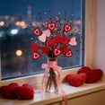 thumbnail image 6 of ZHMRFG Valentine's Day Felt Heart Red Berry Cuttings Soft Felt Texture Lifelike Berries Silk Plastic Material Party Decor for Vase Arrangements Fireplace Entry Door Romantic Holiday Gift Indoor Decor, 6 of 6