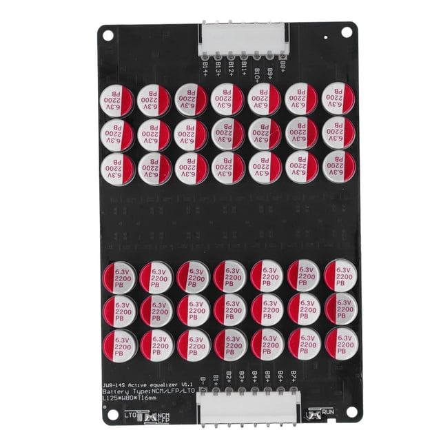 Placa equilibradora de batería, módulo ecualizador activo Equilibrador de celdas de batería 10‑14S Ecualizador activo Durabilidad mejorada