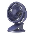 thumbnail image 1 of Mini Clips Fan 360 Rotación Abrazadera Ventilador 3 velocidades Ajustable para oficina (Azul) Ehuebsd Libre de BPA, 1 of 3