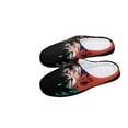 thumbnail image 5 of My Hero Academia Mha Deku Fuzzy Cotton Slippers For Mens Winter Cotton Lightweight Anti-slip Rubber Sole Slippers House Open Back Slippers Closed Toe Slippers, 5 of 9