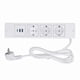 thumbnail image 1 of Under Cabinet Power Strip with 3 Outlets and 3 USB Ports, 1.5M Cable, Tabletop Socket, PD20W Fast Charging, 1 of 3