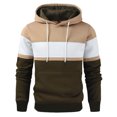 thumbnail image 3 of guisaled Lightweight Hoodies for Men Color Block Drawstring Long Sleeve Hooded Sweatshirts Outdoors Casual Workout Pullover Tops Christmas, 3 of 5