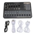 thumbnail image 1 of Live Sound Card Bluetooth Accompaniment Smart Noise Reduction Voice Changing Sound Mixer Board for Live Streaming, 1 of 5
