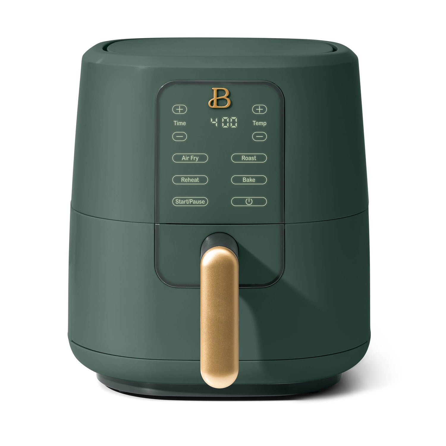 (2 pack) Beautiful 3 Qt Air Fryer with TurboCrisp Technology, Thyme Green by Drew Barrymore