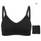 thumbnail image 1 of Seamless Hand Free Breastfeeding Underwear Thin Cup Wireless Bra for Breast Pump(Black XL), 1 of 4