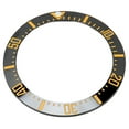 thumbnail image 3 of Watch Bezel Insert 40mm Ceramic Watch Bezel Ring Repair Replacement Accessory for Watchmaker Black Base Gold Digit, 3 of 14