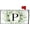 Spring Monogram P Mailbox Cover, variant on Spring Eucalyptus Leaves Monogram Letter H Mailbox Cover Magnetic 21x18 Inch, Family Last Name Initial Post Letter Box Covers, Spring Summer Seasonal Outdoor Yard Garden Standard Mailbox Decor