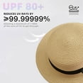 thumbnail image 3 of Round sun hat for women, Papyrus, Brown/Black, 56-58 cm, 3 of 5