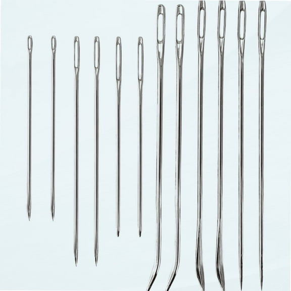 Upholstery Repair Kit - Includes 12 Heavy Duty Hand Sewing Needles
