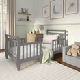 thumbnail image 5 of Dream On Me Emma 3 in 1 Convertible Toddler Bed In Storm Gray, 5 of 6