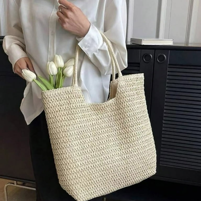 HOT Straw Best Waterproof Beach Bag Beach Bag, Straw Tote Bag