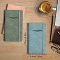 thumbnail image 2 of WEIWEIGG Small Pocket Notebook Journals, 1 Pack Fabric Texture Hardcover Lined Notebooks A6 Portable Notepad for Note Taking Supplies 6.96" X 3.85", 160 Pages,Brown, 2 of 7