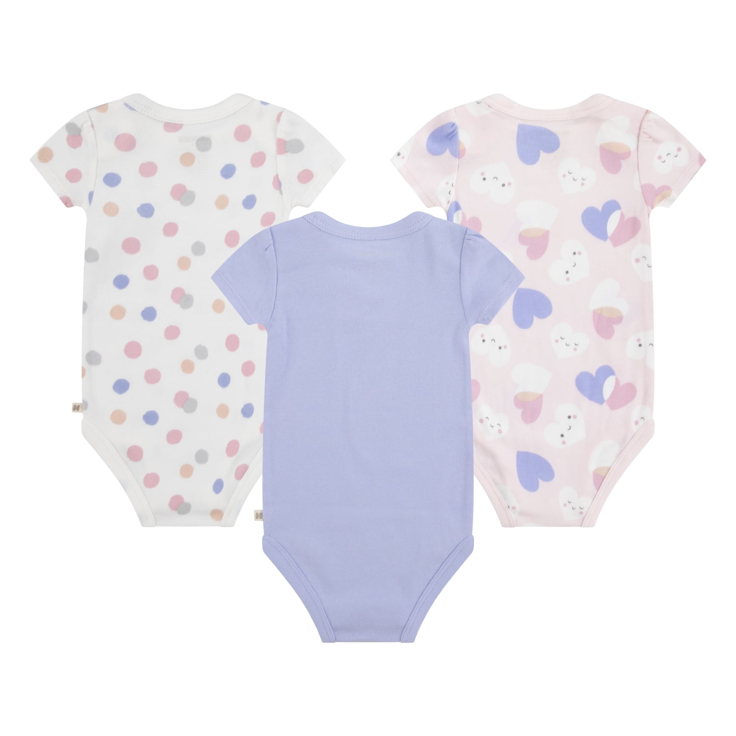 Huggies Baby Girls 3-Pack Bodysuit Set, Sizes NB-18M