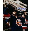Bob Nystrom Autographed Cup Over Head 8" x 10" Photograph
