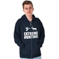 thumbnail image 5 of Extreme Hunting Mixed Martial Arts Unisex Plus Size Zip Hoodie Brisco Brands 4X, 5 of 6