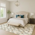 thumbnail image 6 of Addison Rugs Chantille Indoor/Outdoor Transitional Geometric Ivory Machine Washable Rectangle Rug, 3' x 5', 6 of 8