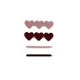 thumbnail image 5 of (2 pack) The Home Edit Felt Heart Hair Clips and Bobby Pins, Pink and Maroon, 4 Count, 5 of 7