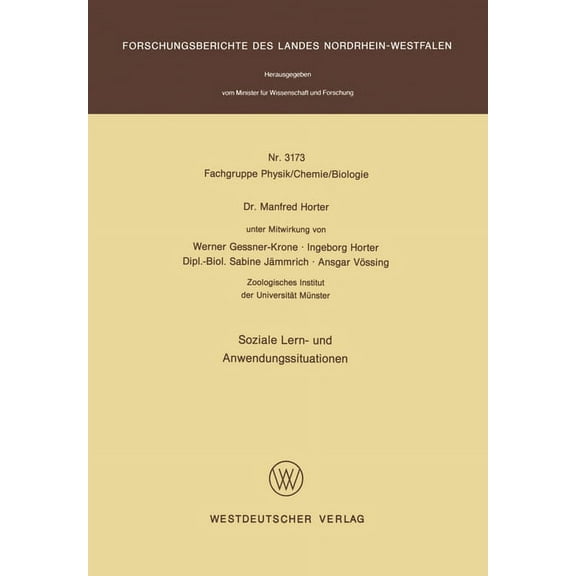 Soziale Lern- und Anwendungssituationen, (Paperback)