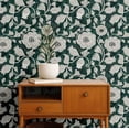 thumbnail image 2 of S4Sassy Floral Vine Wallpaper - Green Wall Covering, 25" x 120" Self-Adhesive Textured Vinyl Walls Paper, Wallwrap, Easy DIY Wall Covering For Boho aesthetic wall decor, Living Room, Living Spaces, 2 of 9
