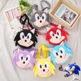thumbnail image 2 of Peluches de Sonic The Hedgehog, lindos bolsos de hombro, figuras de anime, cosplay, Kawaii, bolso cruzado para mujer, monedero pequeño para teléfono, regalos para niños, 2 of 5