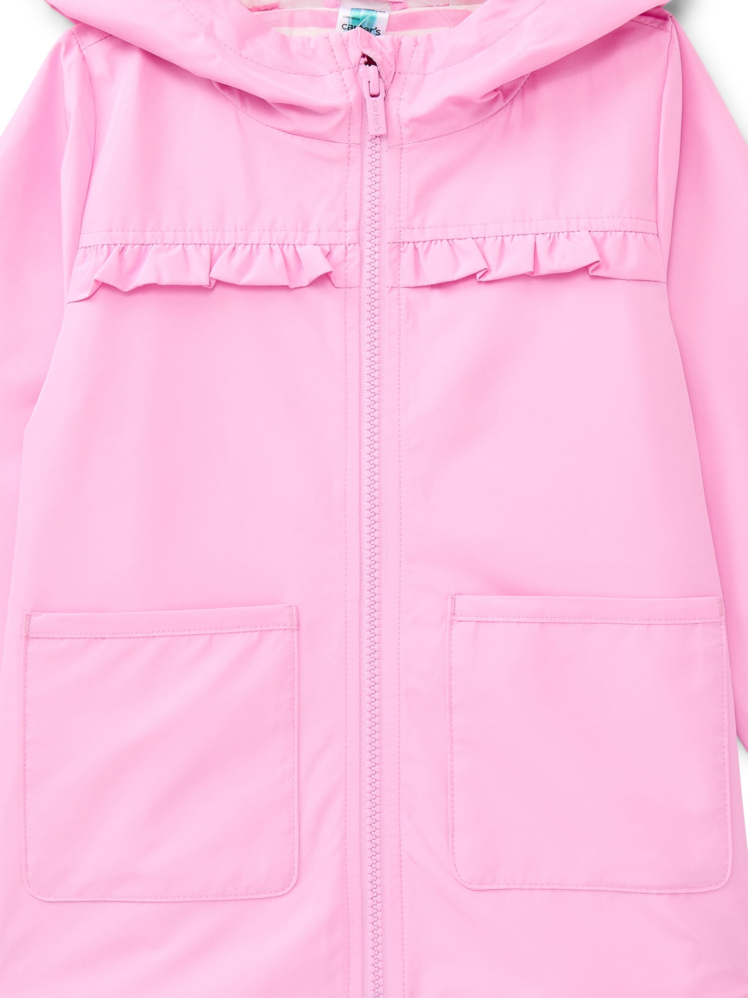 Carter's Child of Mine Toddler Girl Print Rain Jacket with Hood, Sizes 12M-5T