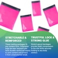thumbnail image 3 of Poly Mailers 500 pack 14.5 x 19 in Hot Pink Polyethylene 2 mil Self Seal Waterproof, 3 of 7