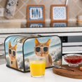 thumbnail image 6 of Fotbe Surfing Cat Sun for Four Slice Toaster Cover, Fingerprint Protector, Super Soft Appliance Cover And Dust Cover,Bread Dust Cover & Fingerprint Protection, 6 of 7