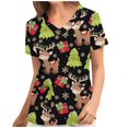 thumbnail image 1 of T-Shirts pour Femmes T-Shirt de Noël Court Femmes T-Shirts Graphiques à Manches Longues Mode Blouse Joyeuse Manches Longues Col Rond T-Shirts pour Femmes T-Shirts Imprimés pour Femmes, 1 of 3