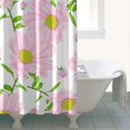 thumbnail image 6 of 72x72 Inch Fabric Shower Curtain Waterproof Polyester, Daisy Floral Print, 6 of 6