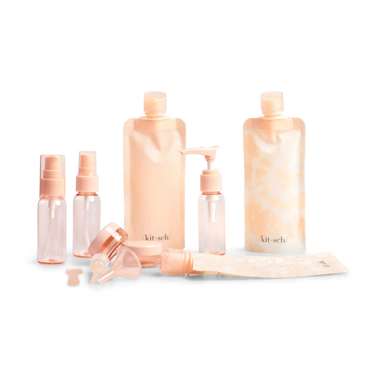 Kitsch Travel Bottle Set - 11pc Refillable Travel Size Containers