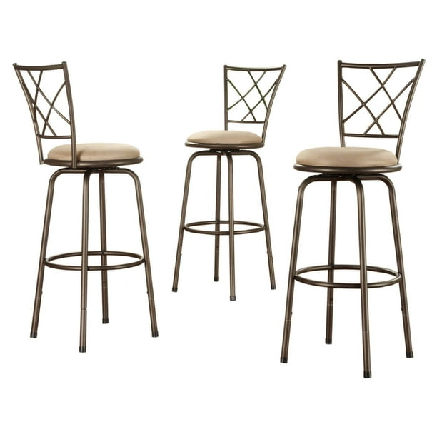 Weston Home X Back Adjustable Kitchen, 29 Inch Bar Stools With Back
