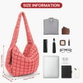 thumbnail image 4 of Lohol Quilted Tote Bag for Women - Large Lightweight Puffer Shoulder Bag & Hobo Carryall, 4 of 7