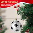 thumbnail image 6 of Joyfy Christmas Soccer Balls Glass Ornament, Sports Ball Glass Blown Ornament Ball for Christmas Tree Decoration, Boys Sports Ornament for Xmas Gift Holiday Party Favor Indoor Decoration, 6 of 9