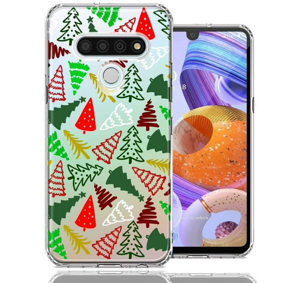 MUNDAZE LG Stylo 6 Christmas Trees Holiday Festive Winter By BillyElleCo Double Layer Phone Case Cover