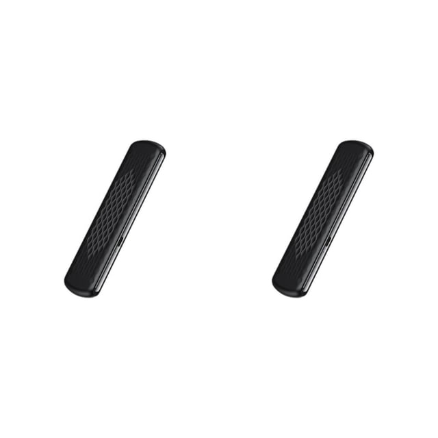 Seitruly Altavoz compatible con Bluetooth, conducción ósea, barra de sonido inalámbrica portátil, ligera, debajo de la almohada, caja Negro 2Conjunto