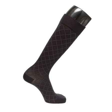VenaCouture Womens 15-20 mmHg Compression Stockings, Opaque Diamond Pattern