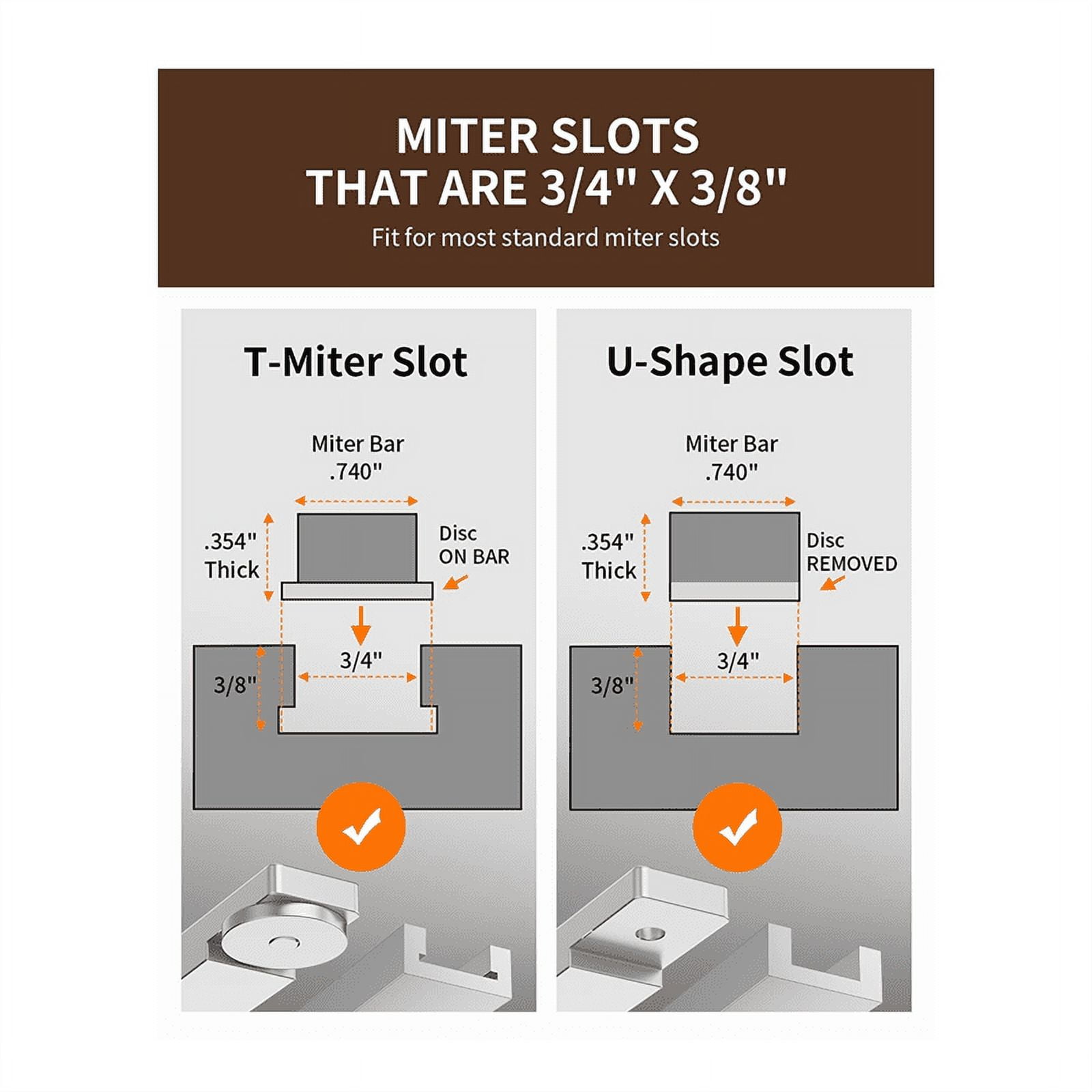 Miter Gauge, Table Saw Miter Gauge with 120 Angled Ends and a Repetitive Cut Flip Stop for Table Saw