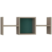 Ada Home Decor Furniture 33.46" 1 Tier Light Mocha Windham Modern Wall Shelf