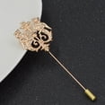 thumbnail image 6 of Ludlz Vintage Men Hollow Double Lion Brooch Pin Lapel Clip Wedding Party Jewelry Gift, 6 of 8