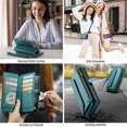thumbnail image 3 of Premium Leather Wallet Case With Wrist And Shoulder Strap For Iphone 15 Series,iPhone 16, 3 of 7