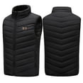 thumbnail image 3 of Heated Vest for Men Usb Rechargeable 2 Heat Levels 11 Heating Zones Waterproof Electric Heated Jackets Heated Jacket Black L, 3 of 5