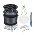 thumbnail image 2 of 11 Uds. Accesorios para freidora de aire de accesorios para freidora de aire pastel receta Pan parrilla de doble capa Clip de comida - 8 pulgadas perfecl Reemplazo de la freidora de aire, 2 of 8