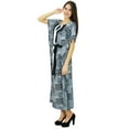 thumbnail image 4 of Bimba Designer Polyester Long Kaftan With Belt Cover Up Maxi Gown Ladies Caftan, 4 of 6
