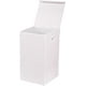 thumbnail image 1 of Cesto de ropa sucia simple para el hogar, plegable, con tapa, blanco, 1 of 8